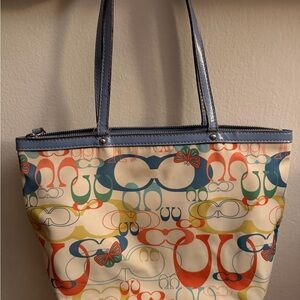 Coach Multicolor Signature Tote
